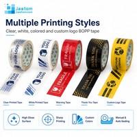 Cinta de Embalaje con Mensaje Personalizado Jastom, Película BOPP para Cajas de Envío y Almacenamiento
