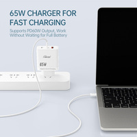 Câble en nylon tressé double type-c à type-c à charge rapide 60W