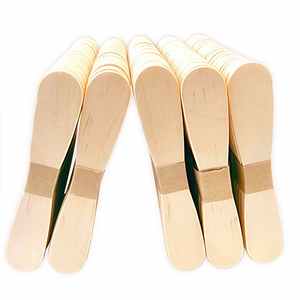 Cuchara <span class=keywords><strong>de</strong></span> pala <span class=keywords><strong>de</strong></span> madera pequeña personalizada, portátil, desechable, compostable a granel para helado, sopa, yogur, alimentación económica y barata - Product Image 1