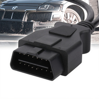 Cable de extensión divisor en Y OBDII OBD2 de 16 pines personalizado, arnés de cableado de 16 núcleos con deflector para Kia