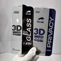 Protection d'écran en verre trempé 3D sans bordure, ultra-courbé, anti-statique OG It's Me pour iPhone 18 Pro Max 17 16