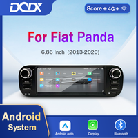 Radio Multimedia para Auto con Android 15, Carplay Inalámbrico Integrado, 1 DIN, Reproductor GPS, Unidad Principal para Fiat Panda 2013 2014 2015 2016-2020