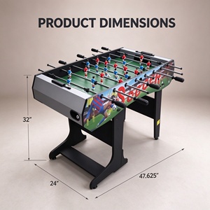 Mesa <span class=keywords><strong>de</strong></span> <span class=keywords><strong>Futbol</strong></span>ín Plegable <span class=keywords><strong>de</strong></span> 48 Pulgadas, Mesa <span class=keywords><strong>de</strong></span> Juego <span class=keywords><strong>de</strong></span> Fútbol Plegable que Ahorra Espacio con 8 Varillas <span class=keywords><strong>para</strong></span> Familias en Interiores - Product Image 2
