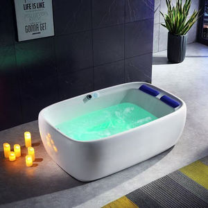 Design Freistehende Big Air Jet Bubble 2 Personen Funktionelle Acryl Hydro Spa <span class=keywords><strong>Massage</strong></span> Glas Whirlpool Badewanne - Product Image 1