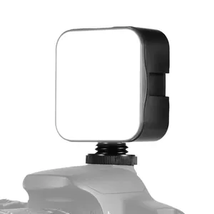 5W 6500K Dimbare Mini Led Video Licht Fotografie Fill-In Lamp Koud Schoen Mount Adapter Voor Canon nikon Sony Dslr Camera