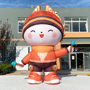 6m gigante personalizado desenhos animados inflável menino modelo publicidade exterior Cartoon inflável mascote com chama - Product Image 5