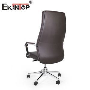 Chaise de bureau de direction Sinonis en cuir PU, pivotante, réglable en hauteur, chaise de patron moderne avec roulettes universelles - Product Image 5