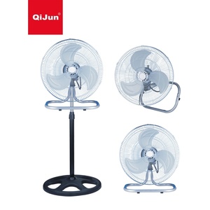 Perú Uruguay Paraguay 360 ° 18 pulgadas 16 pulgadas 3 en 1 Ventilador de soporte eléctrico para el hogar Altura ajustable con hoja de metal de aluminio PP - Product Image 6