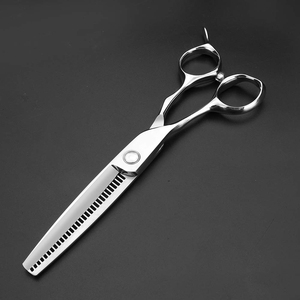 Professional 5.5 Inch Reversed Teeth Hair <b>Thinning</b> Scissors Texture Barber Scissors Japan 440C Thinner Hair Scissors - Product Image 3