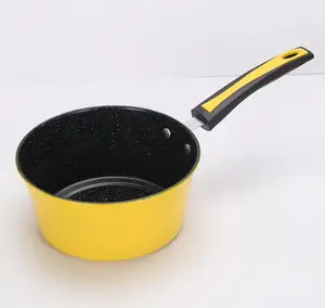 Obral besar 24cm panci sup memasak anti-lengket lapisan marmer dengan pegangan peralatan masak dapur belum ada ulasan