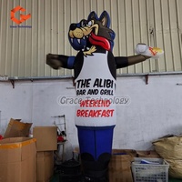 Géant publicitaire gonflable agitant le ciel Danseur Cochon Animal Forme personnalisée Tube gonflable Homme agitant le bras Fly Guy Marionnette Air Dancer