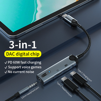 Adaptador de Cable de Audio Tipo C a Tipo C + Conector de Auriculares de 3.5mm para iPhone 15