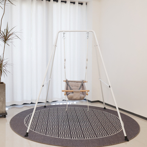 折りたたみ式木製サスペンション屋内外吊り椅子スイングセット - Product Image 2
