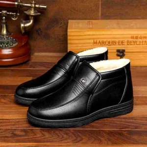QLFashion inverno caldo antiscivolo da <span class=keywords><strong>uomo</strong></span> Casual <span class=keywords><strong>scarpe</strong></span> alte per gli uomini anziani - Product Image 4