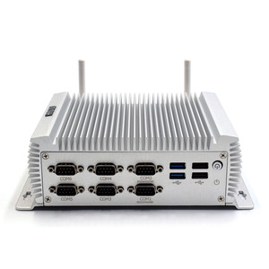 Mini PC industriel sans ventilateur Intel Core i7-4578U DDR3L 8 Go de RAM maximale 2xRJ45 LAN 6xRS232/485 <span class=keywords><strong>COM</strong></span> HDMI VGA compatible Win7/10 Linux - Product Image 1