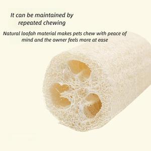 Jouet pour animaux de compagnie en fibre naturelle biologique, boule de loofah, non toxique, pour le nettoyage des dents, le soin et le jeu, multi-usages, pour l'intérieur et l'extérieur - Product Image 5