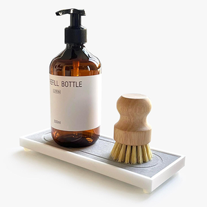 Accessoire <span class=keywords><strong>de</strong></span> <span class=keywords><strong>cuisine</strong></span> comptoir séchage instantané diatomite grès céramique pierre évier caddy organisateur plateau porte-éponge tapis <span class=keywords><strong>de</strong></span> pierre - Product Image 1