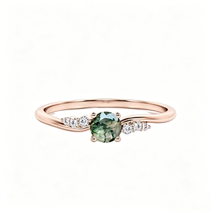 Anillo de brazo hueco octogonal de cuatro garras con diamante cultivado en laboratorio de corte cojín, joyería fina, clásico para fiesta, compromiso, boda, 10k 14k - Product Image 3