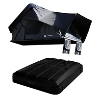 Tente de toit hydraulique légère à montage rapide, tente de camping multi-personnes pour SUV, camionnette, et voyages tout-terrain