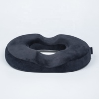 Coussin d'oreiller en mousse à mémoire de forme portable pour le confort des hémorroïdes et du coccyx du siège de bureau de voiture