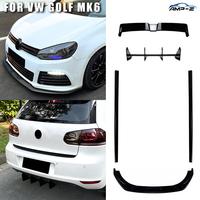 Kit carrosserie AMP-Z pour Volkswagen Golf MK6 : Lame de pare-chocs avant, jupes latérales, aileron arrière, diffuseur arrière en ABS