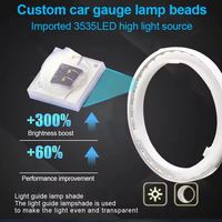 Anneaux Halo 2025 pour Voiture, Phares LED Angel Eyes 60mm 70mm 80mm 90mm 95mm 100mm 110mm 120mm RGB Couleur avec Clignotant