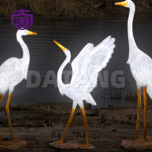 Luz Decorativa LED 3D Personalizada con Forma de Garza, Estructura de Resina y Fibra de Vidrio, IP65, para Jardín, Césped, Eventos al Aire Libre, Diwali, Ramadán - Product Image 4