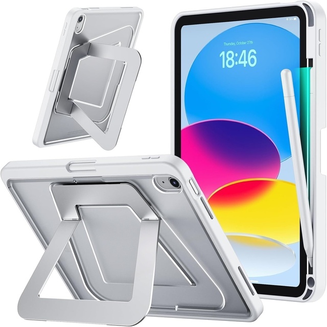 Foldable Bracket Tablet Case for iPad Pro 13 / Air 13 2025 with Integrated Stylus Slot for Versatile Multi-Angle