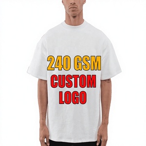 เสื้อยืดพรีเมียม 100% ผ้าฝ้าย 240 กรัม แบบถัก ทรงหลวม ใส่ได้ทั้งชายและหญิง แขนสั้น สไตล์ลำลอง สตรีทแวร์ หนานุ่ม - Product Image 2