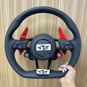 Volante de Fibra de Carbono Compatible con Audi TT R8 TTS TTRS S3 8P MK2 MK3 B8 A3 A4 A5 A6 S1 <span class=keywords><strong>S2</strong></span> S5 RS3 RS4 RS5 RS6 RS7 C6 2008-2012 - Product Image 1