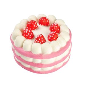 Nouveauté 2025 Jouets Squishy Créatifs en PU, Série Gâteau aux Fraises (Simulation Alimentaire) - Doux, à Remontée Lente, Anti-stress, Cadeau pour Adolescents et Adultes - Product Image 1