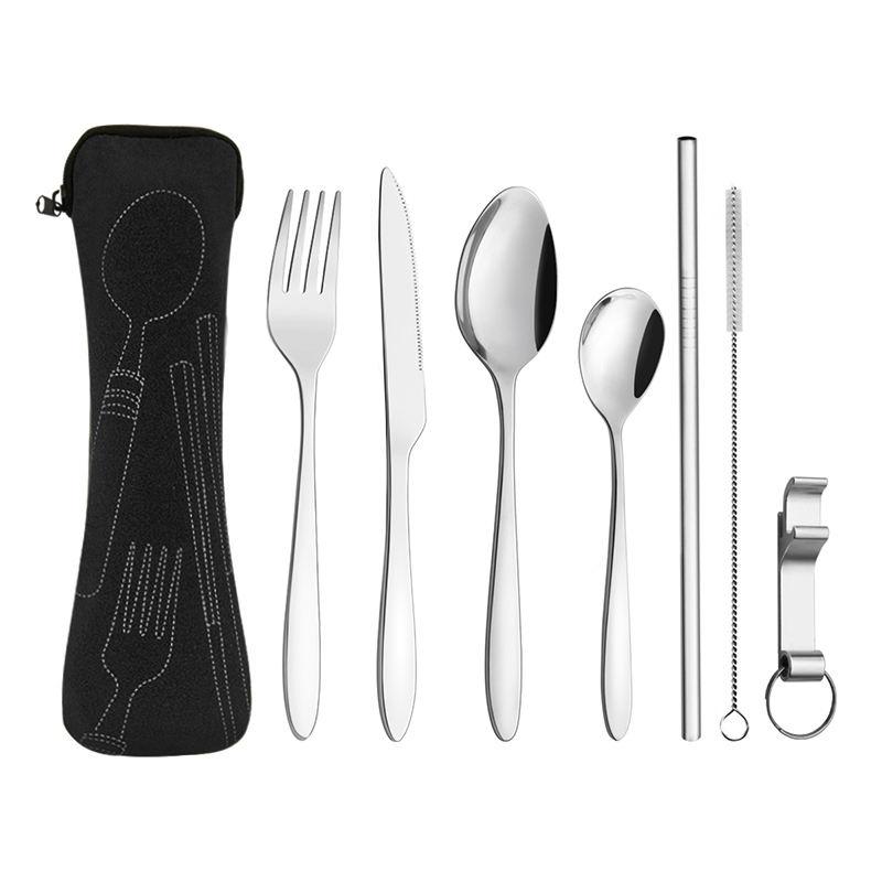 7-piece set with cloth bag