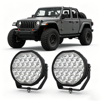 Phare LED longue portée 9 pouces 150W 12000LM à faisceau spot bicolore DRL IP68 9-32V pour 4x4, tout-terrain, camion, SUV, VTT, UTV