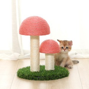 Wholesale New <strong>Cat</strong> <strong>Trees</strong> &amp; Scratcher <strong>High</strong> <strong>Quality</strong> Natural Sisal Mushroom <strong>Cat</strong> Scratching Post <strong>Cat</strong> Scratch Post <strong>Tree</strong> and Tower - Product Image 3