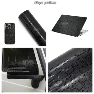 Pellicola in PVC Vinilico con Texture 3D, Lettere Cinesi, Nero <span class=keywords><strong>Trasparente</strong></span>, Film Cambia Colore per Laptop e Adesivi per Telefoni - Product Image 6