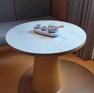 Meubles de location pour chambre d'hôtel commerciale, lit en bois moderne minimaliste résistant à l'eau avec tête de lit intégrée et tables de chevet latérales - Product Image 3