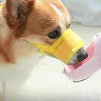Verstellbarer Hunde-Maulkorb Anti-Bell Anti-Biss Atmungsaktives Netz Maßgeschneidertes Hundetraining mit Ton/Beep und Vibration für Spaziergänge und Fellpflege