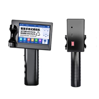 Mini Impresora Térmica de Inyección de Tinta Portátil, Máquina de Impresión de Códigos de Fecha de Caducidad y Códigos de Barras con Pantalla Táctil para Empaquetado