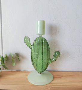 Portavelas <span class=keywords><strong>de</strong></span> cristal con forma <span class=keywords><strong>de</strong></span> <span class=keywords><strong>cactus</strong></span> único al por mayor <span class=keywords><strong>candelabro</strong></span> <span class=keywords><strong>de</strong></span> cristal hecho a mano para boda decoración del hogar - Product Image 4
