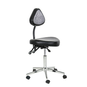 Chaise de tatouage 9970 en cuir noir, hauteur réglable, pour usage professionnel - Product Image 4