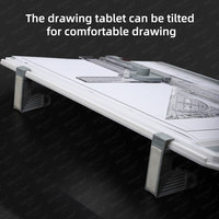 SINOART Table à Dessin A3 Multifonctionnelle pour Artiste, Planche à Dessin avec Règle pour Croquis, Design et Travail de Bureau