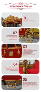 Remolques de Carruajes Reales de Alta Calidad, Carruaje Real Eléctrico de Lujo de Cuatro Ruedas para Turismo en Venta - Product Image 5