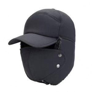 Chapeau d'hiver chaud pour personnes âgées, bonnet anti-froid pour hommes, casquette Lei Feng en velours, protection auditive, casquette de cyclisme en coton - Product Image 4