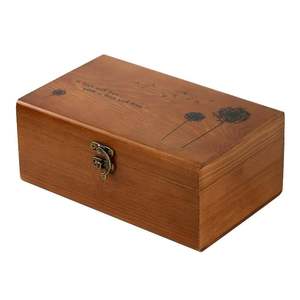 Cesta de costura de madera, caja de costura con compartimento OEM, madera maciza, marrón, Color teñido, organizador de herramientas de reparación de costura para el hogar - Product Image 2