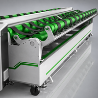 Machine de découpe et de rembobinage de gazon artificiel robuste, largeur 16 pieds, commande servo PLC pour terrains de football et stades