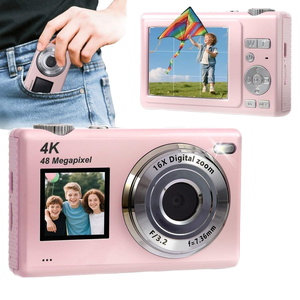 <span class=keywords><strong>Appareil</strong></span> <span class=keywords><strong>photo</strong></span> numérique HD 1080P double écran Autofocus 2.8 "Capteur CMOS 16X Zoom Anti-Shake Cadeau - Product Image 1