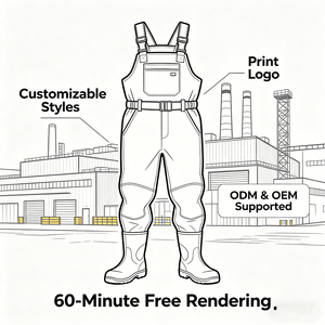 Heavy Duty Full Body PVC <strong>Waders</strong> Waterproof Anti-fouling Factory Direct Custom Logo Chest <strong>Waders</strong> <strong>for</strong> <strong>Fishing</strong> Farming Aquaculture - Product Image 2