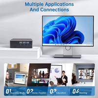 Mini PC embarqué Quad Core Intel Core I5 8250U I3 6100U Double affichage /VGA Win7 Win10 Win11 Linux Contrôle de machine CNC 4K