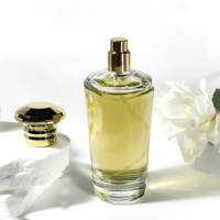 Bouteilles d'huile de parfum en gros Conteneur cosmétique Bouteille de parfum 100ml Bouteilles de parfum vides en verre transparent à cylindre
