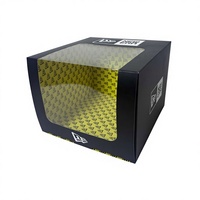 Boîtes en carton personnalisées de luxe en matériaux recyclés pour chapeaux, casquettes et vêtements, avec revêtement UV, pelliculage mat et gaufrage